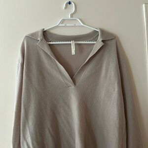 The Group by Babaton Circuit Sweater Light Taupe Size Small